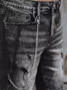 Spodenki męskie jeansowe szare Dstreet SX2161_5