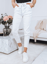 Spodnie damskie MIKI białe Dstreet UY1185_3