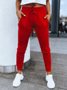 Spodnie damskie dresowe FITS czerwone UY0578