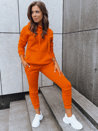 Spodnie damskie dresowe FITS pomarańczowe UY0583_3