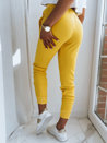Spodnie damskie dresowe FITS żółte Dstreet UY0534z_2