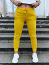 Spodnie damskie dresowe FITS żółte UY0534_1
