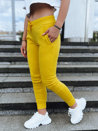 Spodnie damskie dresowe FITS żółte UY0534_2