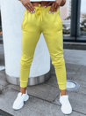 Spodnie damskie dresowe FITS żółte UY0580