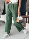 Spodnie damskie dzwony CHIMAS zielone Dstreet UY2106_1