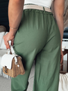 Spodnie damskie dzwony CHIMAS zielone Dstreet UY2106_2