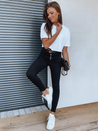 Spodnie damskie jeansowe CLARI czarne Dstreet UY1288_2