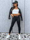 Spodnie damskie jeansowe HYSTEN czarne Dstreet UY1710_1
