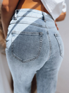 Spodnie damskie jeansowe JENNA niebieskie Dstreet UY1445_3