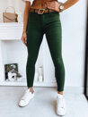 Spodnie damskie jeansowe LODGE ciemnozielone Dstreet UY1724_1
