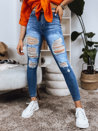 Spodnie damskie jeansowe MANTI niebieskie Dstreet UY1244