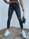 Spodnie damskie jeansowe ODETTA czarne Dstreet UY1296_1