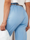 Spodnie damskie materiałowe ERLON błękitne Dstreet UY2028_3