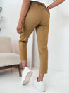 Spodnie damskie materiałowe ERLON żółte Dstreet UY2099_2