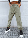 Spodnie damskie spadochronowe MITON zielone Dstreet UY1676_2