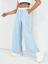 Spodnie damskie wide leg VERES błękitne Dstreet UY1958_2