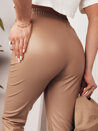 Spodnie damskie woskowane BRIAL beżowe Dstreet UY2076_2