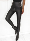 Spodnie damskie woskowane CASSIE czarne Dstreet UY1128_2