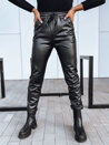 Spodnie damskie woskowane LAPIS czarne Dstreet UY1721_1