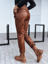 Spodnie damskie woskowane LAPIS kamelowe Dstreet UY1719_2