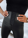 Spodnie damskie woskowane LOFI czarne Dstreet UY1132z_4
