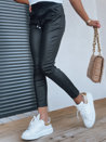 Spodnie damskie woskowane PAOLIA czarne Dstreet UY1325_3