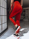 Spodnie dresowe damskie LORENA czerwone UY0262z_3