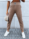 Spodnie dresowe damskie MOONLIGHT kamelowe Dstreet UY1642_1