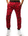 Spodnie dresowe męskie camo czerwone Dstreet UX3412_1