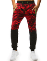 Spodnie dresowe męskie camo czerwone Dstreet UX3492_1