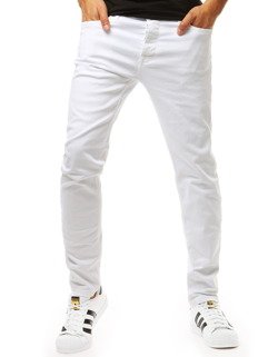 Spodnie jeansowe męskie białe UX1945