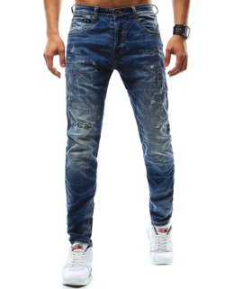 Spodnie jeansowe męskie niebieskie UX0933