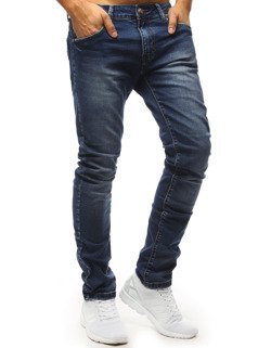 Spodnie jeansowe męskie niebieskie UX1317_3