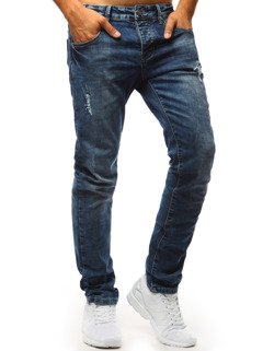 Spodnie jeansowe męskie niebieskie UX1352_3