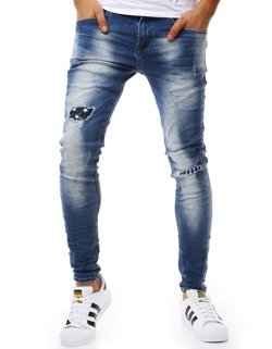 Spodnie jeansowe męskie niebieskie UX1830