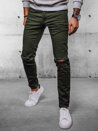 Spodnie jeansowe męskie zielone Dstreet UX4086_1