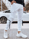 Spodnie męskie bojówki białe Dstreet UX4368_2