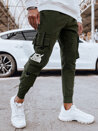 Spodnie męskie bojówki zielone Dstreet UX4304_1