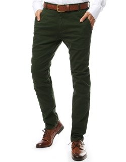 Spodnie męskie chinos zielone Dstreet UX2137