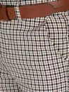 Spodnie męskie chinosy w kratę białe Dstreet UX3688_5