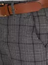 Spodnie męskie chinosy w kratę ciemnoszare Dstreet UX3679_5
