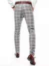 Spodnie męskie chinosy w kratę jasnoszare Dstreet UX3704_4
