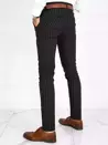 Spodnie męskie chinosy w paski czarne Dstreet UX3672_4