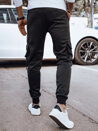 Spodnie męskie dresowe bojówki czarne Dstreet UX4314_3