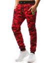 Spodnie męskie dresowe camo czerwone Dstreet UX3510_2