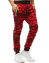 Spodnie męskie dresowe camo czerwone Dstreet UX3510_3