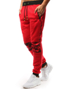 Spodnie męskie dresowe czerwone Dstreet UX3729_1
