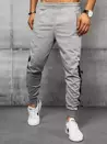 Spodnie męskie dresowe jasnoszare Dstreet UX3236_2