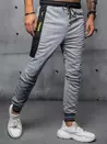 Spodnie męskie dresowe jasnoszare Dstreet UX3870_3