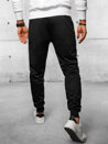 Spodnie męskie dresowe joggery czarne Dstreet UX4107_3